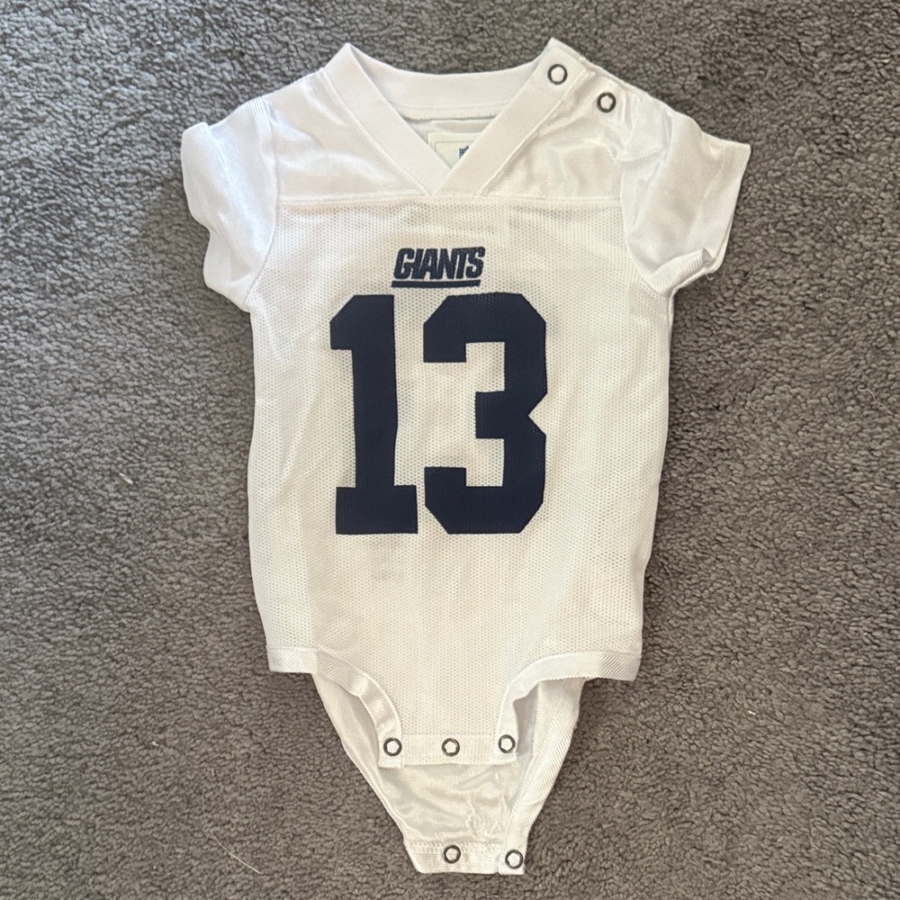 NFL Giants White Baby Bodysuit